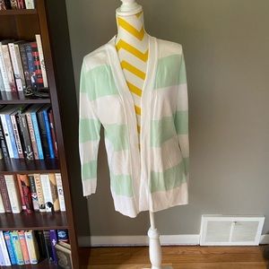 Gap Striped Open Front Cardigan
